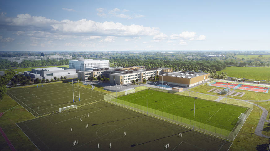 artist impression of new dunfermline campus