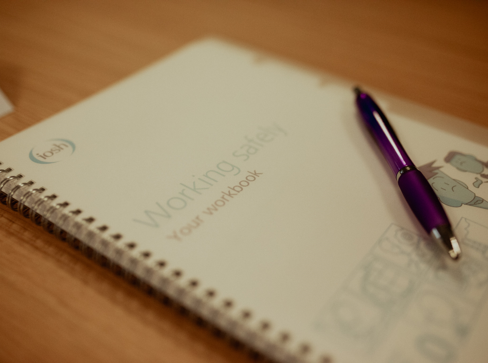 training pack for iosh with pen on top