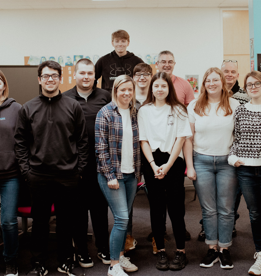 group of visual communication students